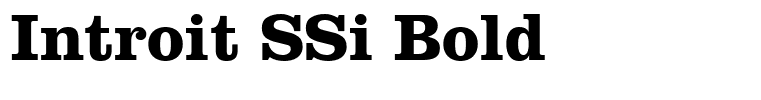 Introit SSi Bold