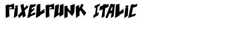 pixelpunk Italic