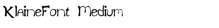 KlaineFont Medium