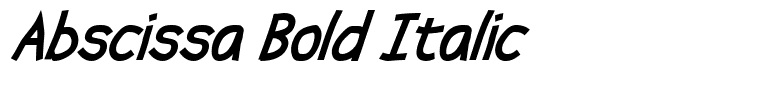 Abscissa Bold Italic