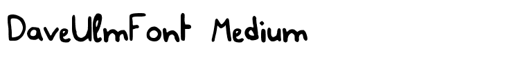 DaveUlmFont Medium