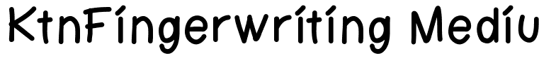 KtnFingerwriting Medium