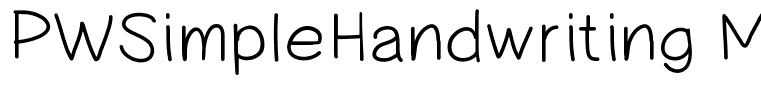 PWSimpleHandwriting Medium