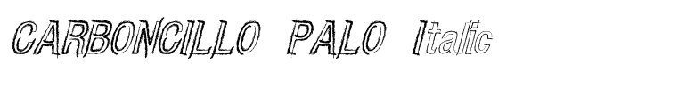 CARBONCILLO PALO Italic