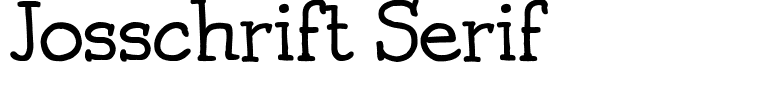 Josschrift Serif