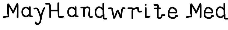 MayHandwrite Medium