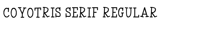 Coyotris Serif Regular