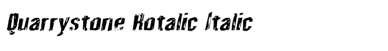 Quarrystone Rotalic Italic