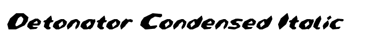 Detonator Condensed Italic