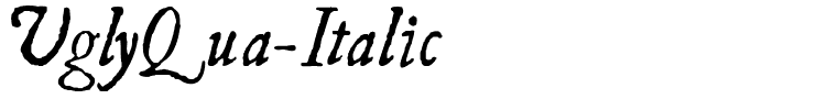 UglyQua-Italic