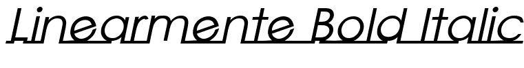 Linearmente Bold Italic