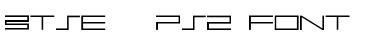 BTSE + PS2 FONT