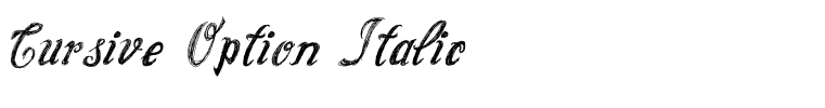 Cursive Option Italic