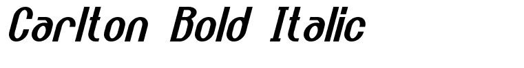 Carlton Bold Italic