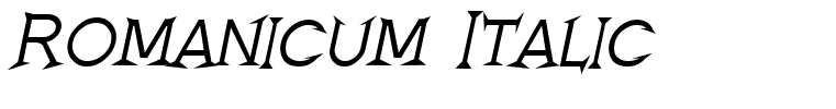 Romanicum Italic