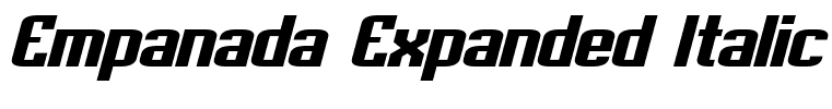 Empanada Expanded Italic