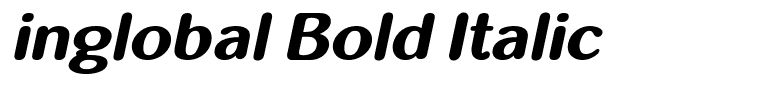 inglobal Bold Italic