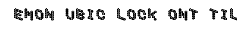 DemonCubicBlockFont Tile