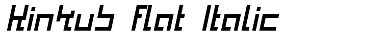 Kinkub flat Italic