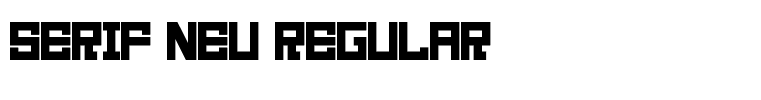 Serif Neu Regular