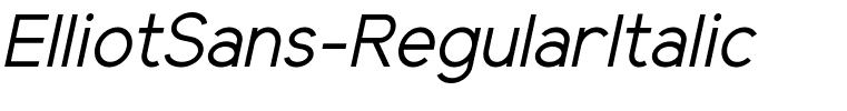 ElliotSans-RegularItalic