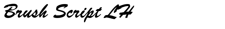 Brush Script LH