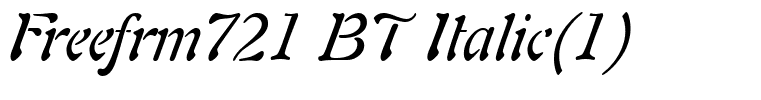 Freefrm721 BT Italic(1)