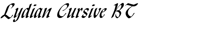 Lydian Cursive BT