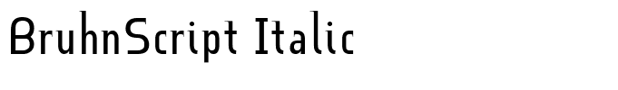 BruhnScript Italic