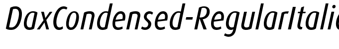 DaxCondensed-RegularItalic