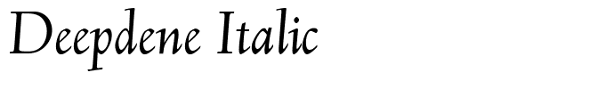 Deepdene Italic