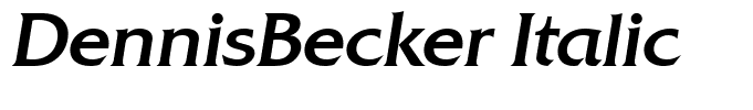 DennisBecker Italic