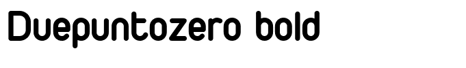 Duepuntozero bold