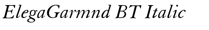 ElegaGarmnd BT Italic