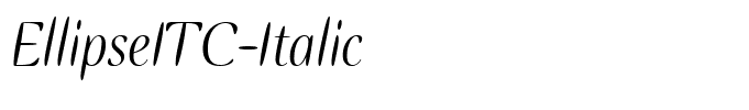 EllipseITC-Italic