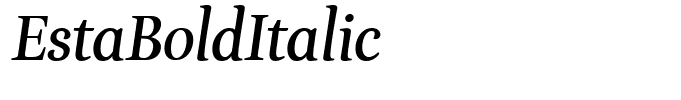 EstaBoldItalic