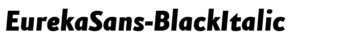 EurekaSans-BlackItalic