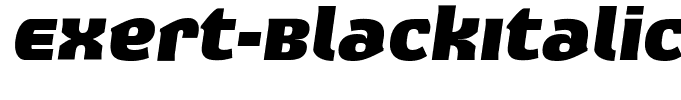 Exert-BlackItalic