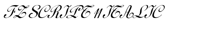 FZ SCRIPT 11 ITALIC