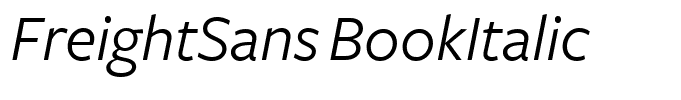 FreightSans BookItalic