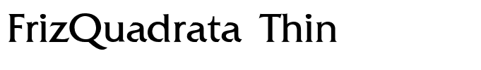 FrizQuadrata Thin