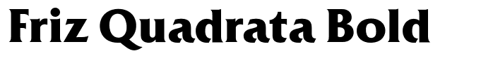 Friz Quadrata Bold