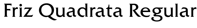 Friz Quadrata Regular