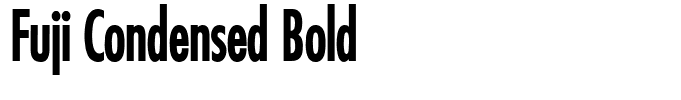 Fuji Condensed Bold