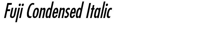 Fuji Condensed Italic