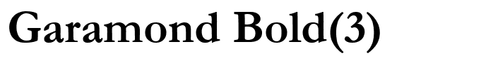 Garamond Bold(3)