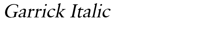 Garrick Italic