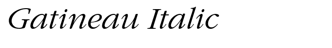 Gatineau Italic