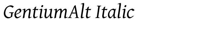 GentiumAlt Italic