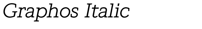 Graphos Italic